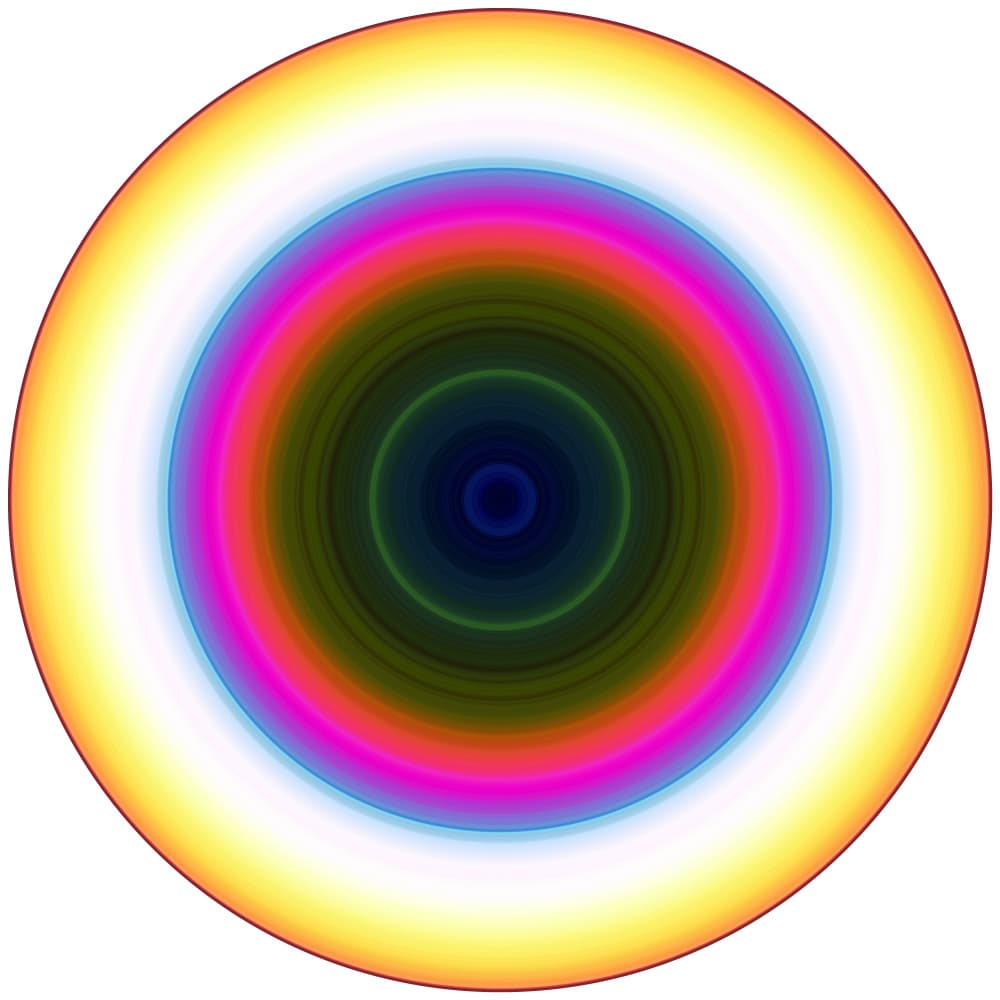 Vibrant Concentric Rings by PASLIER Morgan — canvas wall art