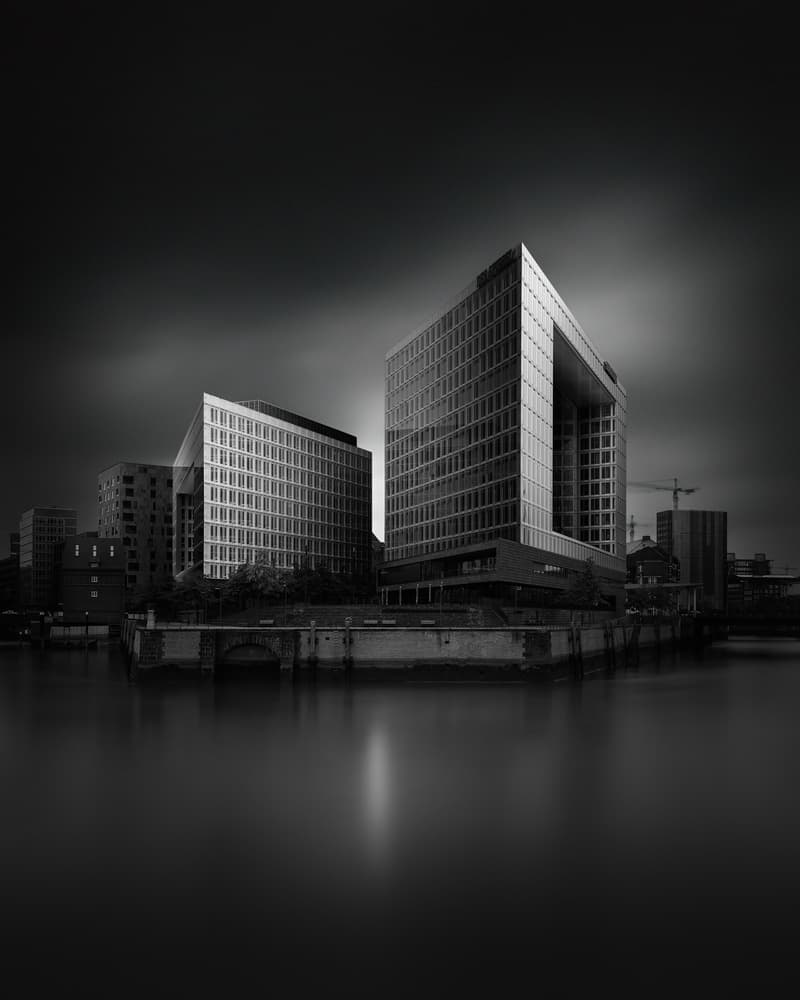Sleek Waterfront Architecture by Oscar Lopez — canvas wall art