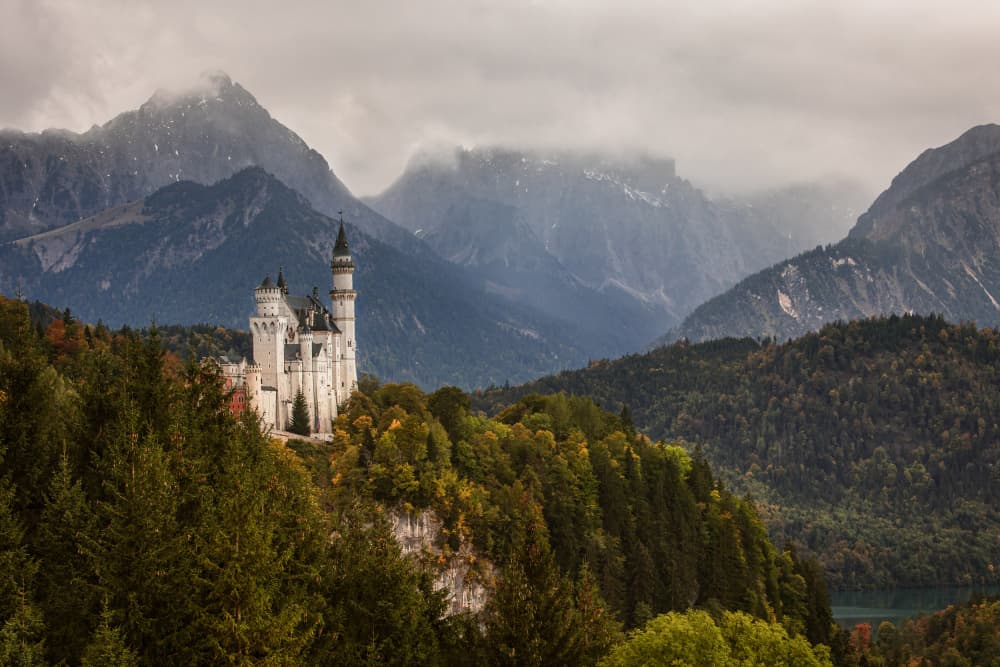 Fairytale Mountain Castle by Roelof de Hoog — canvas wall art