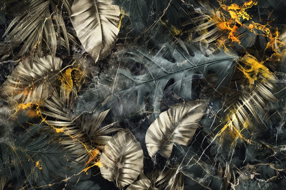 Opulent Jungle Leaves by Rafal Kulik — canvas wall art