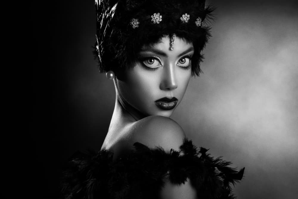 Dramatic Vintage Gaze by Peppe Tambè — canvas wall art