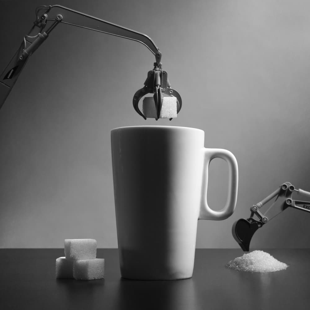 Sugar Cubes Construction by Victoria  Glinka — canvas wall art