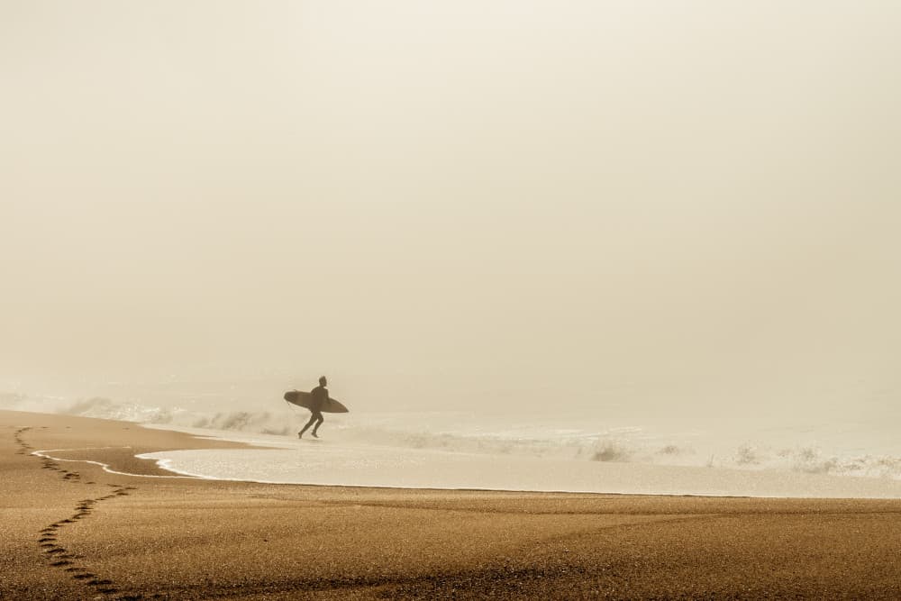 Misty Morning Surfer