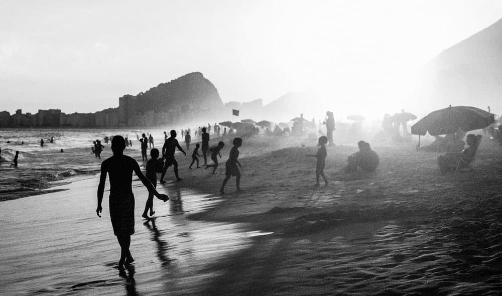 Coastal City Silhouettes by ADIREK M — canvas wall art
