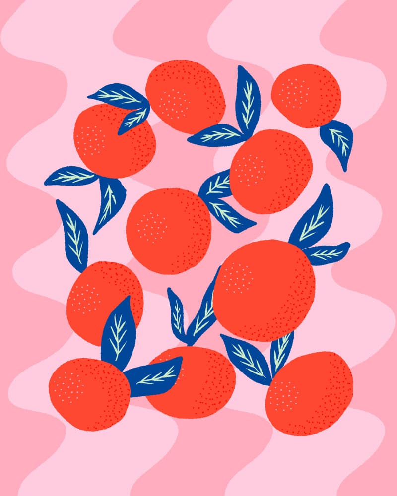 Vibrant Pink Oranges