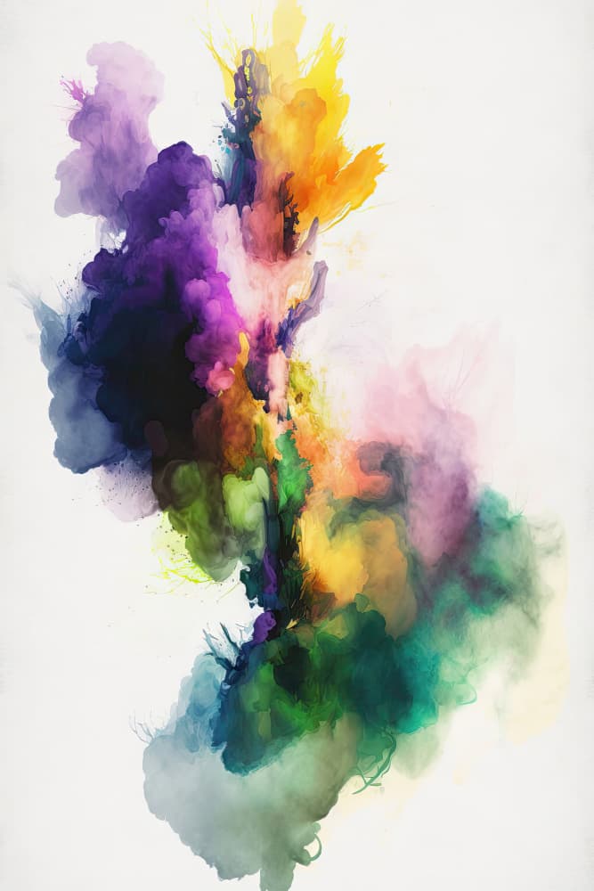 Vibrant Abstract Swirl by Mauro — canvas wall art