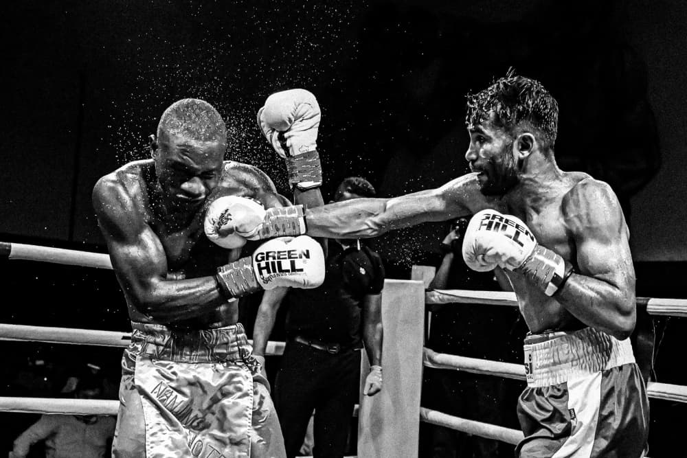Boxing Impact by Reza Mohammadi — canvas wall art