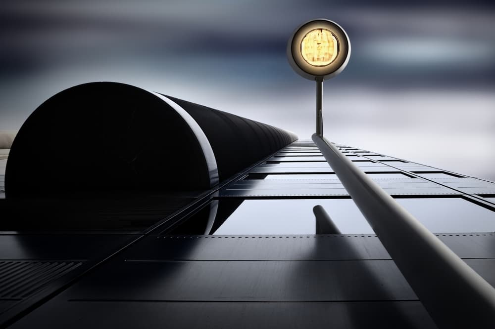 Modern Urban Glow by Akira TAKAUE — canvas wall art