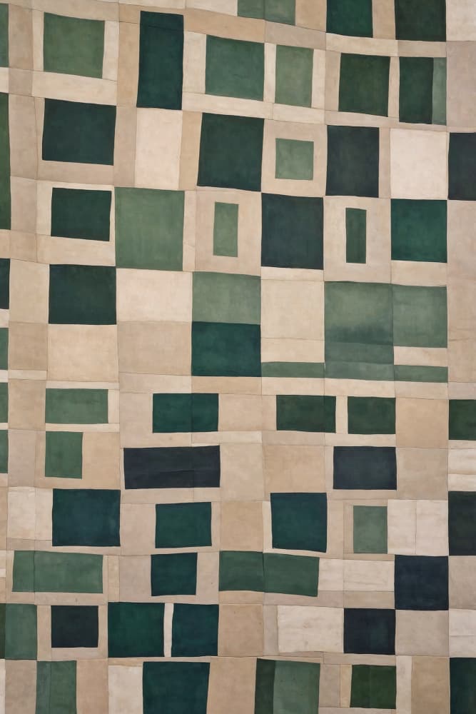 Emerald Mosaic by THE MIUUS STUDIO — canvas wall art