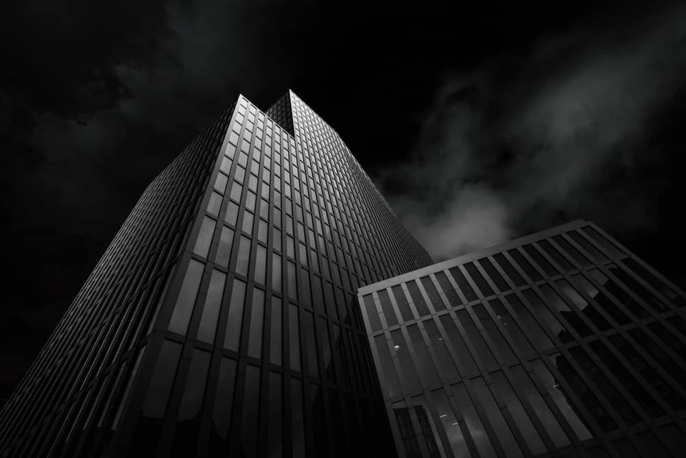 Modern Dark Architecture by Oscar Lopez — canvas wall art