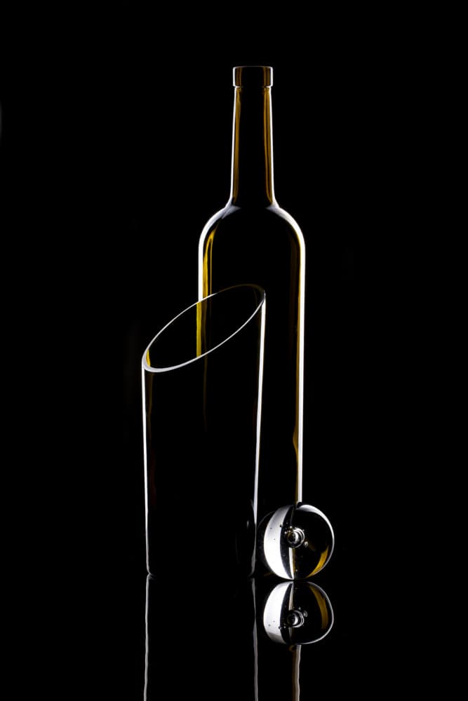 Golden Drinkware Silhouette by Brig Barkow — canvas wall art