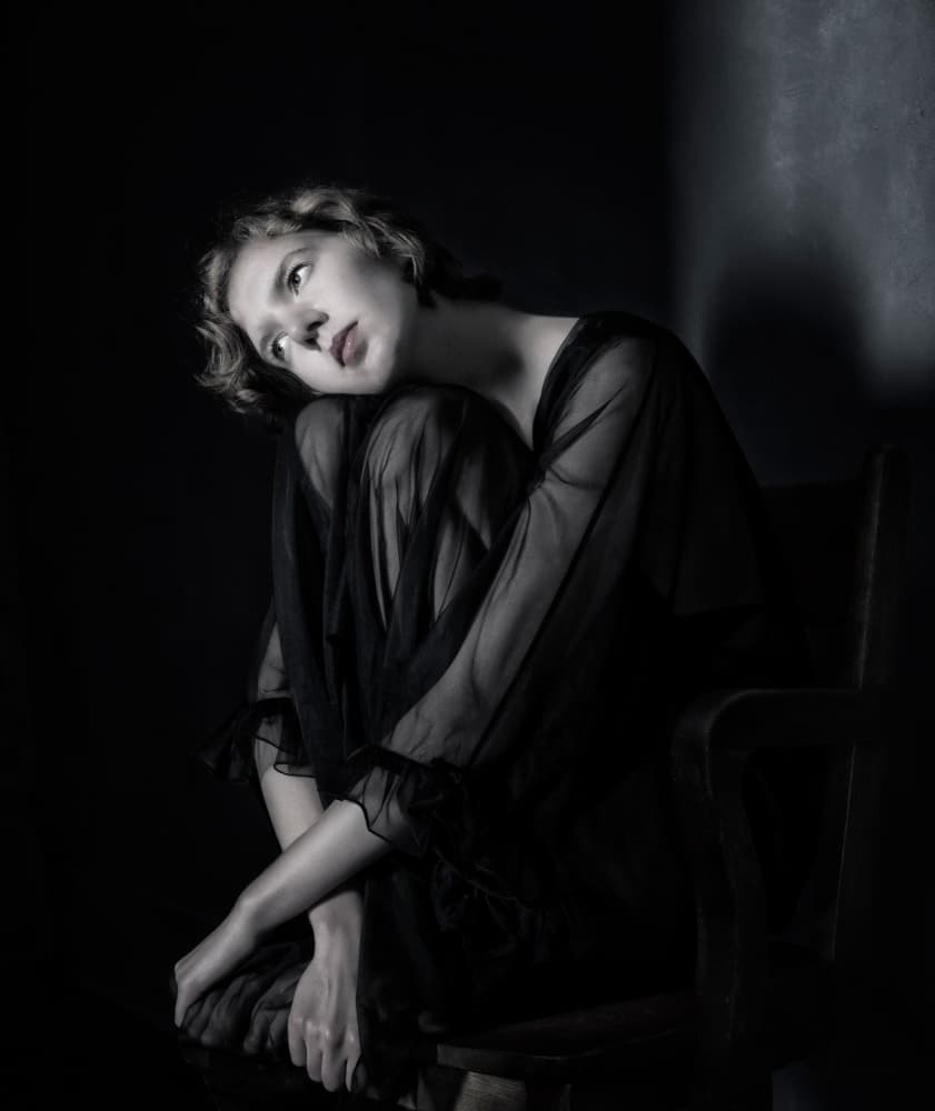 Quiet Melancholy Portrait by Derek Galon MA FRPS FOPS — canvas wall art