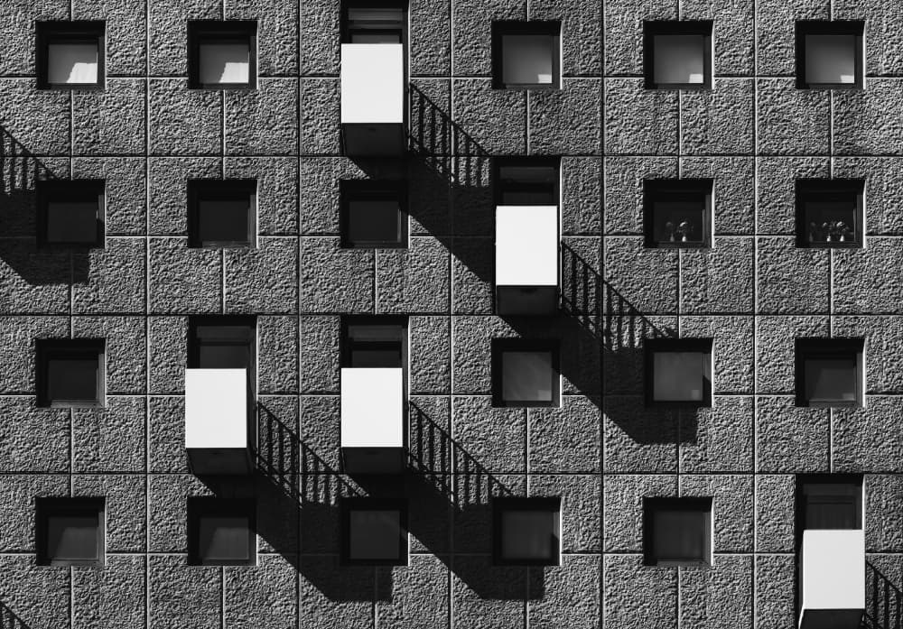 Architectural Shadow Play by Greetje van Son — canvas wall art