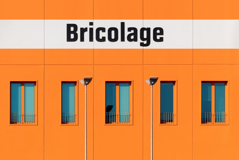 Vibrant Orange Facade by Andrea Comari — canvas wall art