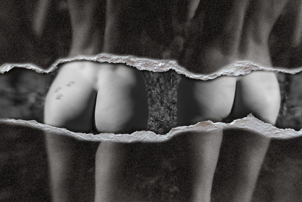 Sensual Torn Form by Bogdan Bouşcă — canvas wall art