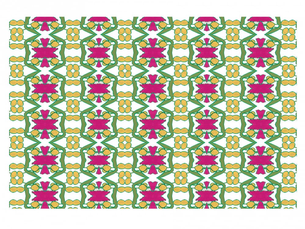Vibrant Floral Pattern by Breanna Megan Studio — canvas wall art