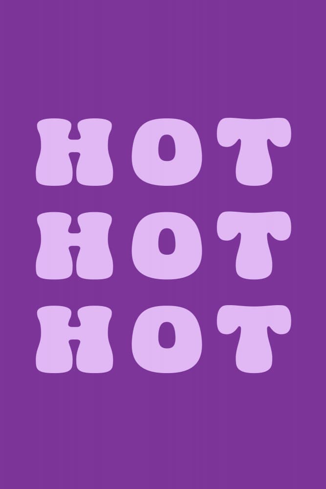 Hot Hot Hot Purple by Karen Menzenbach — canvas wall art