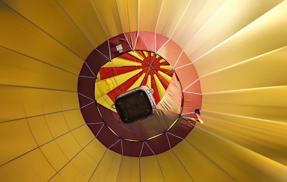 Inside Hot Air Balloon by Erhard Batzdorf — canvas wall art