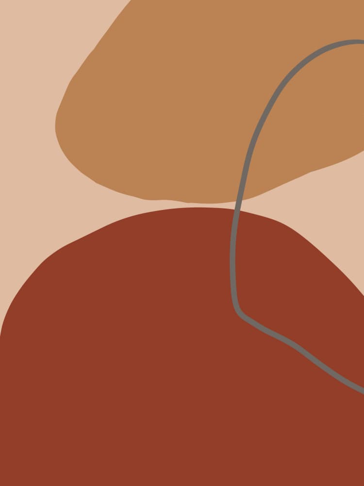 Warm Organic Curves by Studio Palette — canvas wall art