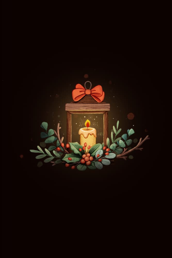 Glowing Christmas Candle by Xuan Thai — canvas wall art