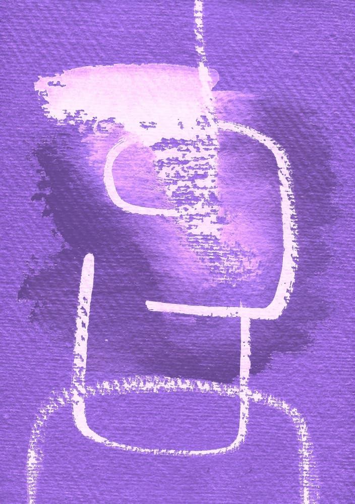 Lavender Abstract Forms by Santhosh ch — canvas wall art