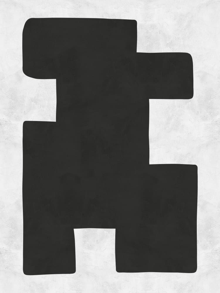 Geometric Negative Space by Vitor Costa — canvas wall art