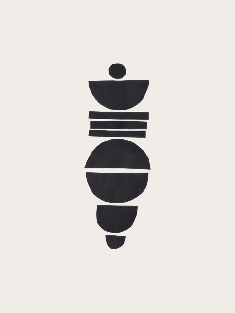 Stacked Geometric Forms by Ejaaz Haniff — canvas wall art