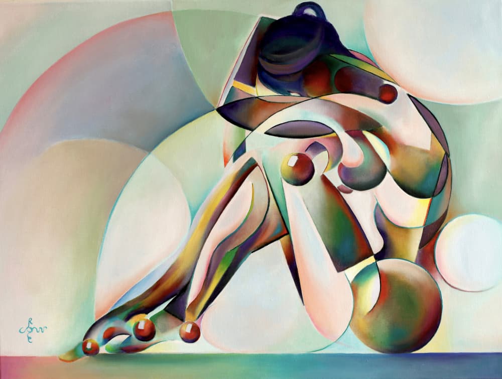 Geometric Contemplation by Corné Akkers — canvas wall art