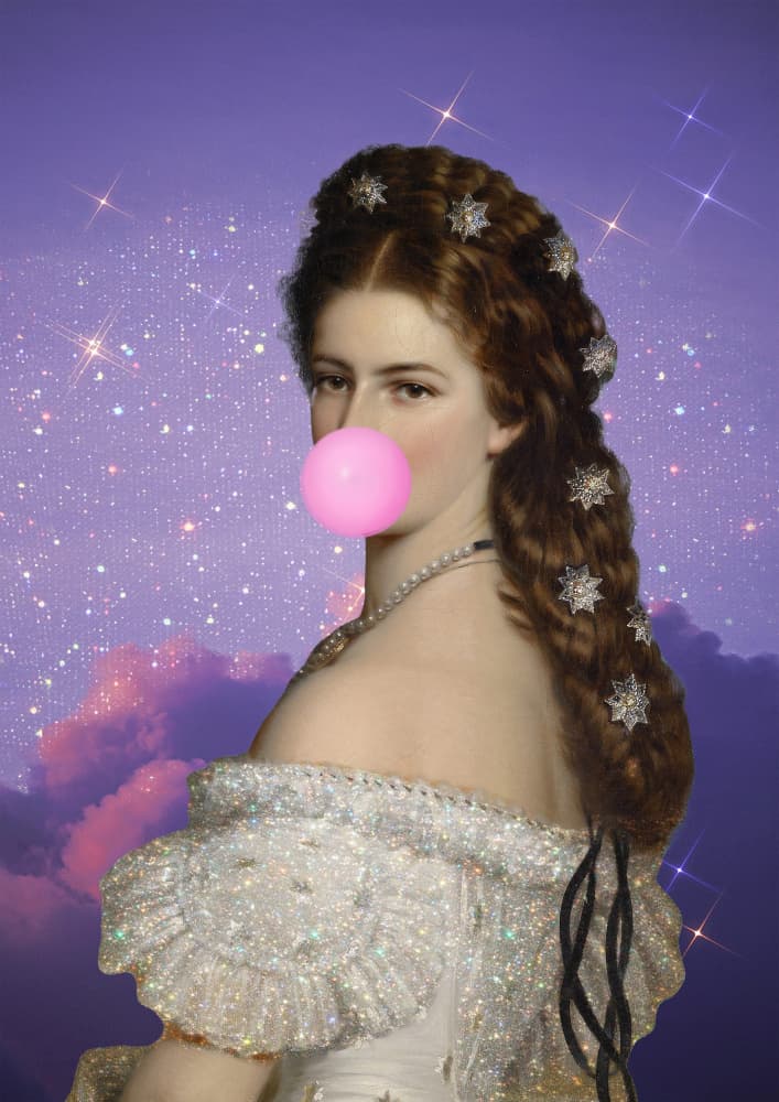 Regal Bubblegum Empress by Talitha McQueen — canvas wall art
