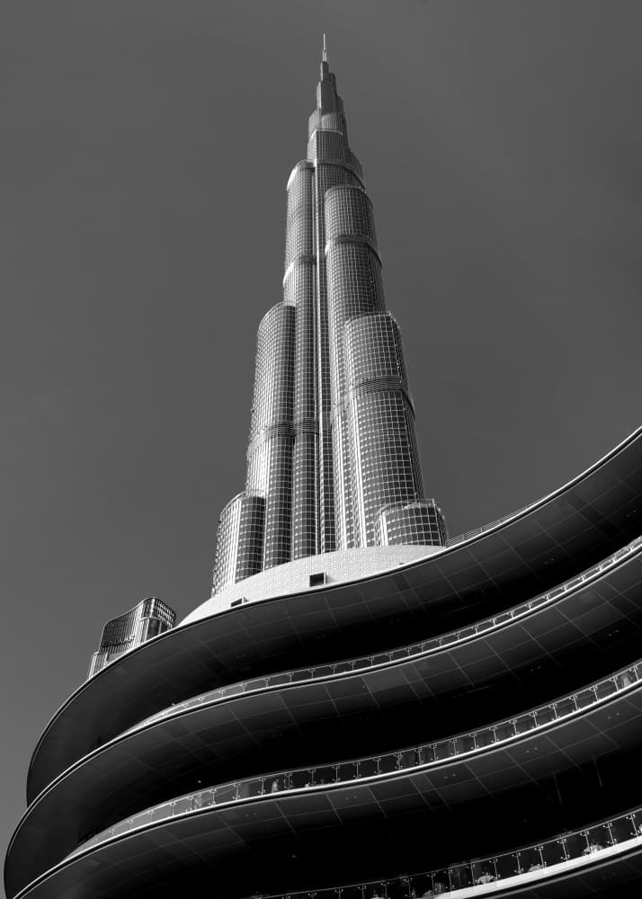 Modern Dubai Skyscraper by Rudy Mareel — canvas wall art