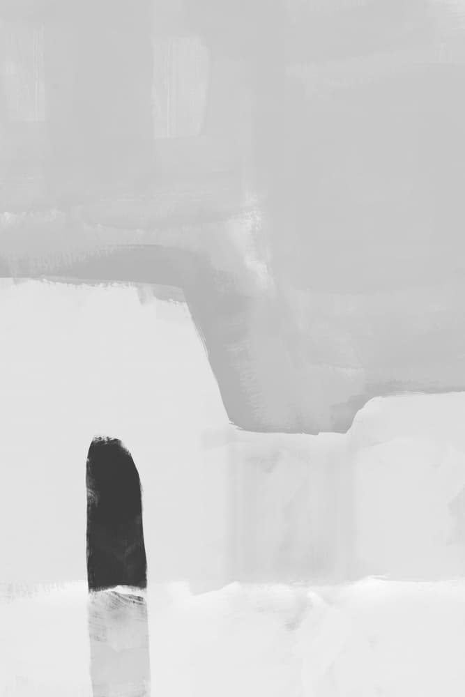 Muted Abstract Form by Melloi Art Prints — canvas wall art