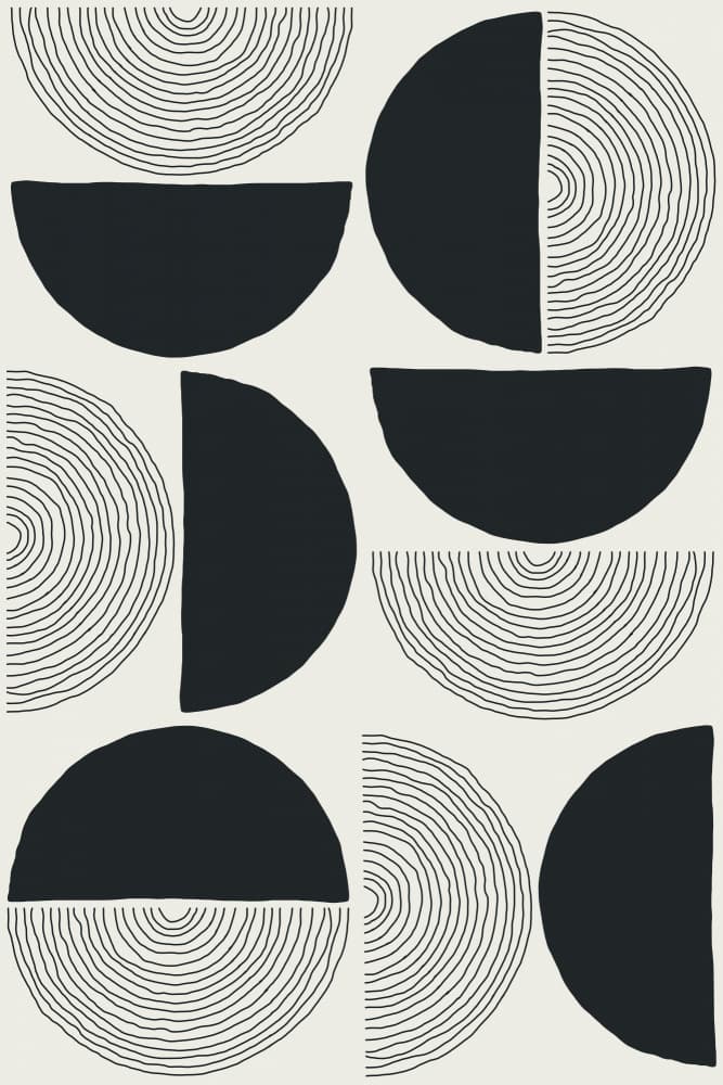 Modern Abstract Shapes by jay stanley — canvas wall art