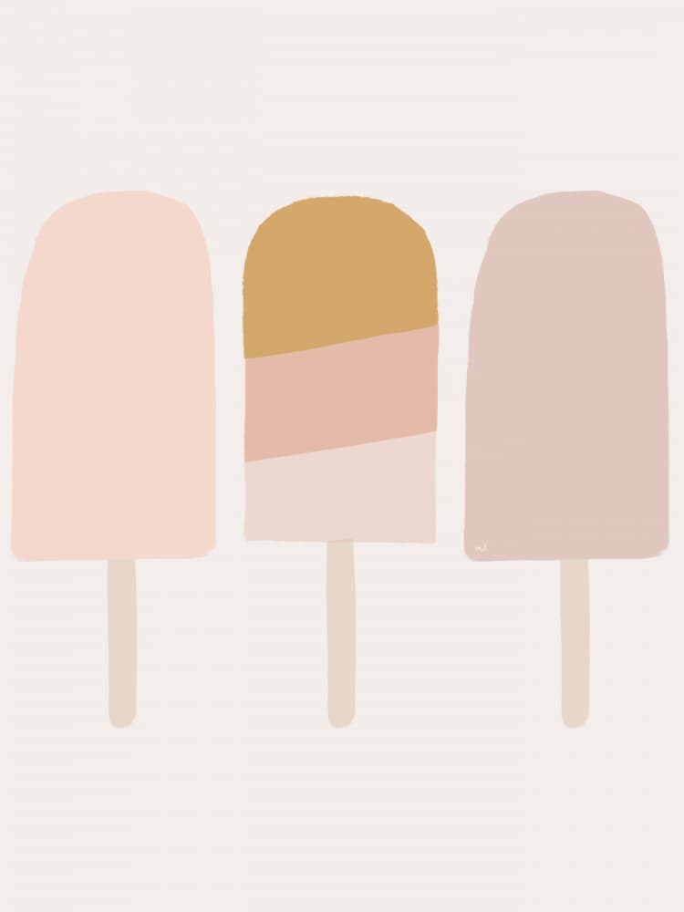 Sweet Summer Popsicles by Menina Lisboa — canvas wall art