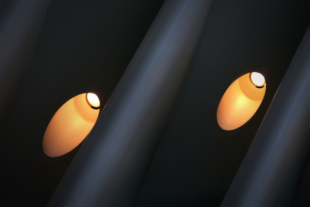 Warm Light Tubes by Hans-Wolfgang Hawerkamp — canvas wall art