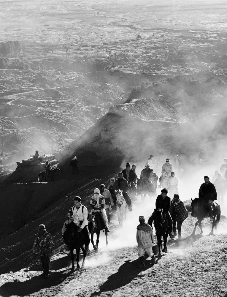 Desert Horseback Journey by Angela Muliani Hartojo — canvas wall art