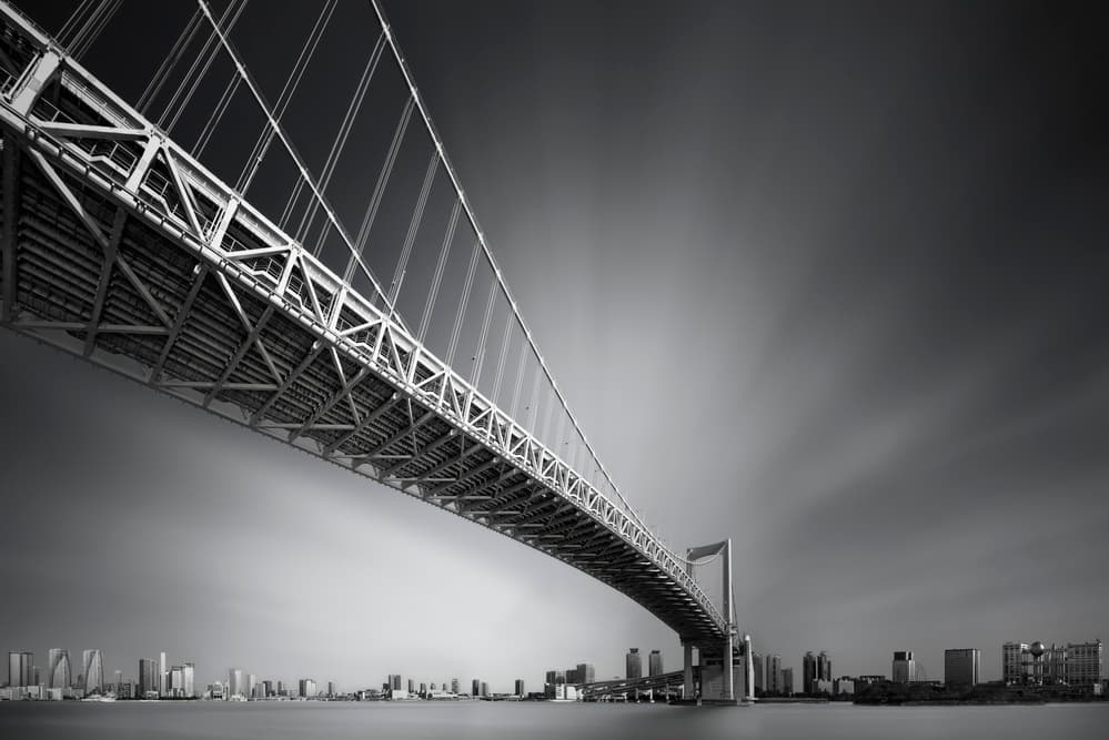 Grand Suspension Bridge by Akira TAKAUE — canvas wall art