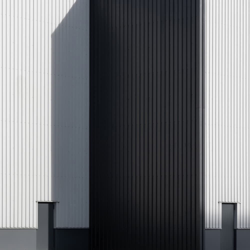 Modern Architectural Contrast by Jeroen van de Wiel — canvas wall art