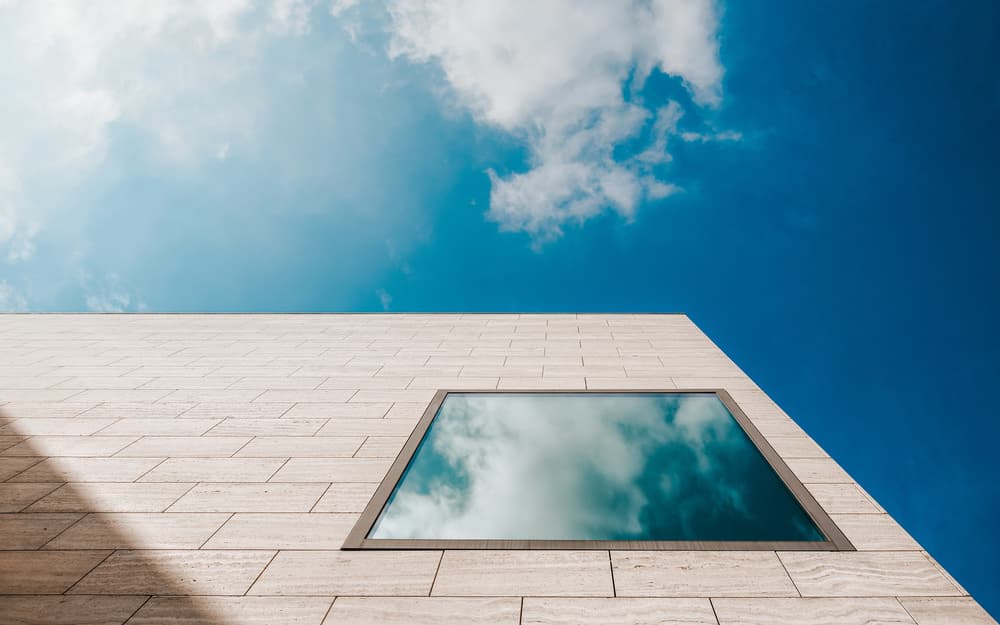 Architectural Sky Reflection by Christophe Staelens — canvas wall art