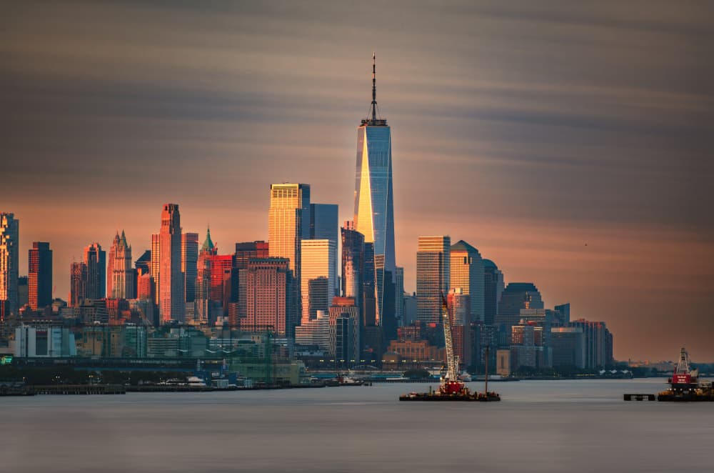 Manhattan Golden Hour by Wei (David) Dai — canvas wall art