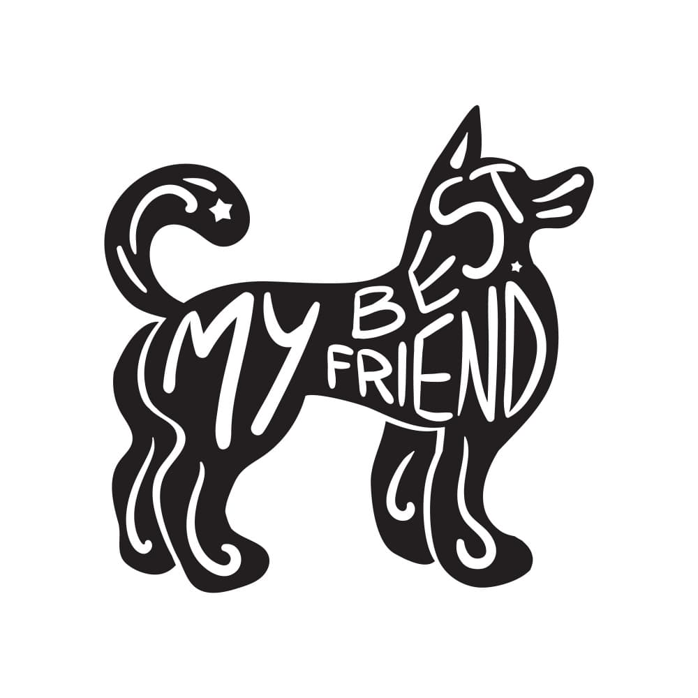 My Best Friend Dog by Marika Barsrsind — canvas wall art