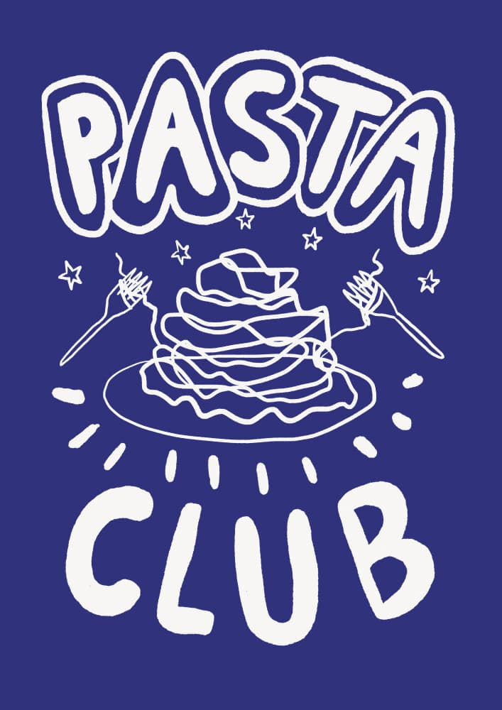 Pasta Club Delight by Studio Dolci — canvas wall art