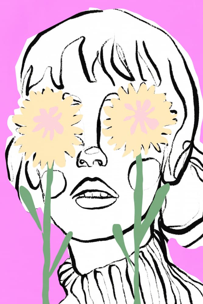 Daisy dream by Treechild — canvas wall art