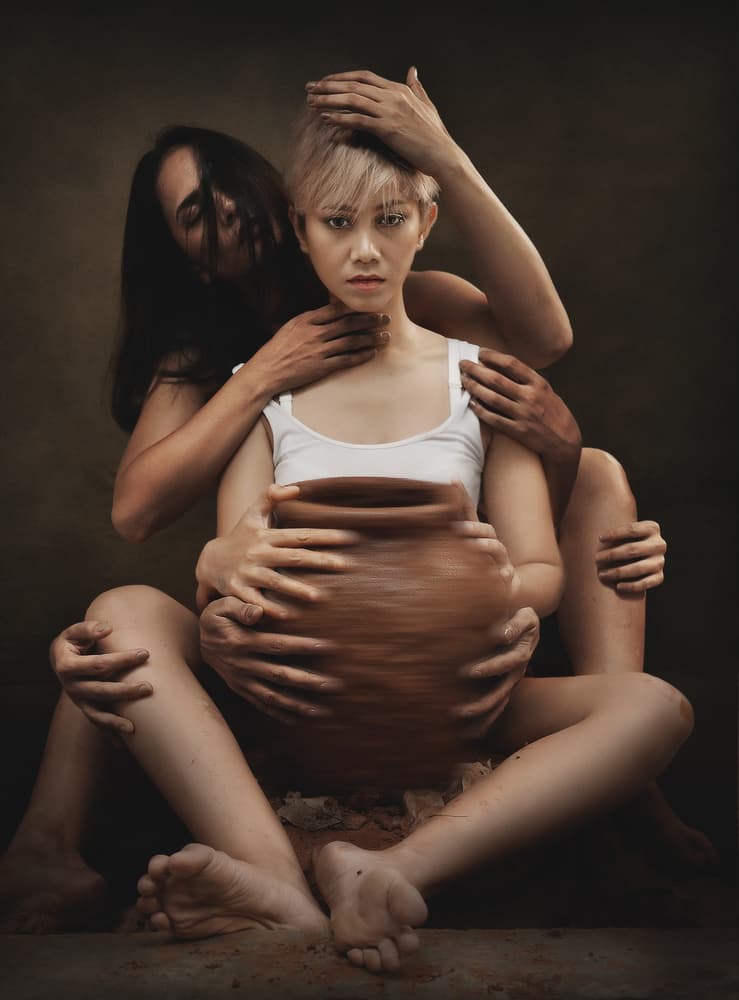 Human Clay Creation by Sebastian Kisworo — canvas wall art