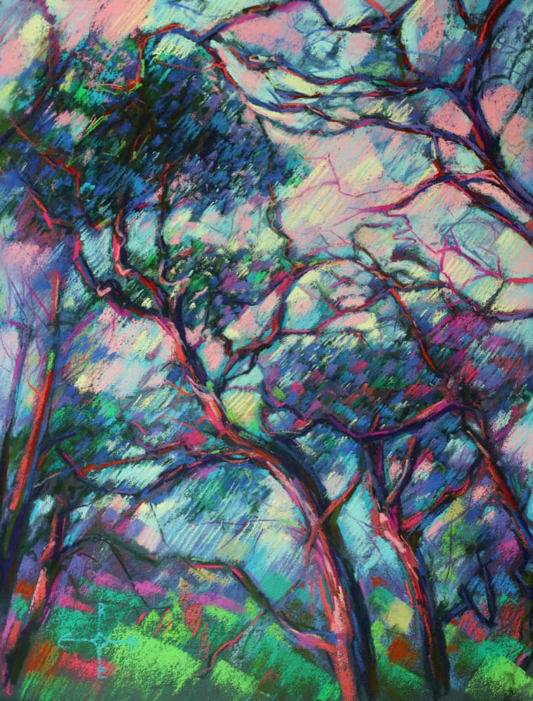 Vibrant Forest Canopy by Corné Akkers — canvas wall art