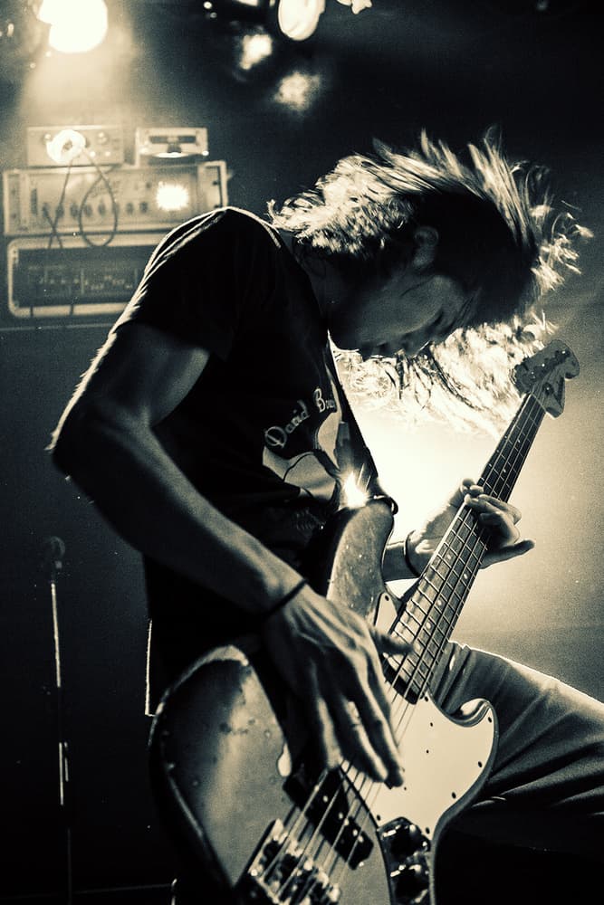 Rock Bass Performance by Kenji Nakamatsu — canvas wall art