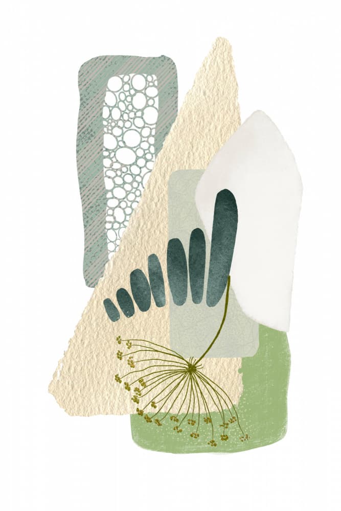 Organic Botanical Abstract by Sally Ann Moss — canvas wall art
