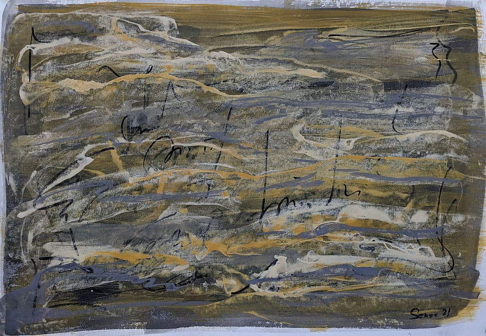 Muted Abstract Textures by Lena Kolambet — canvas wall art