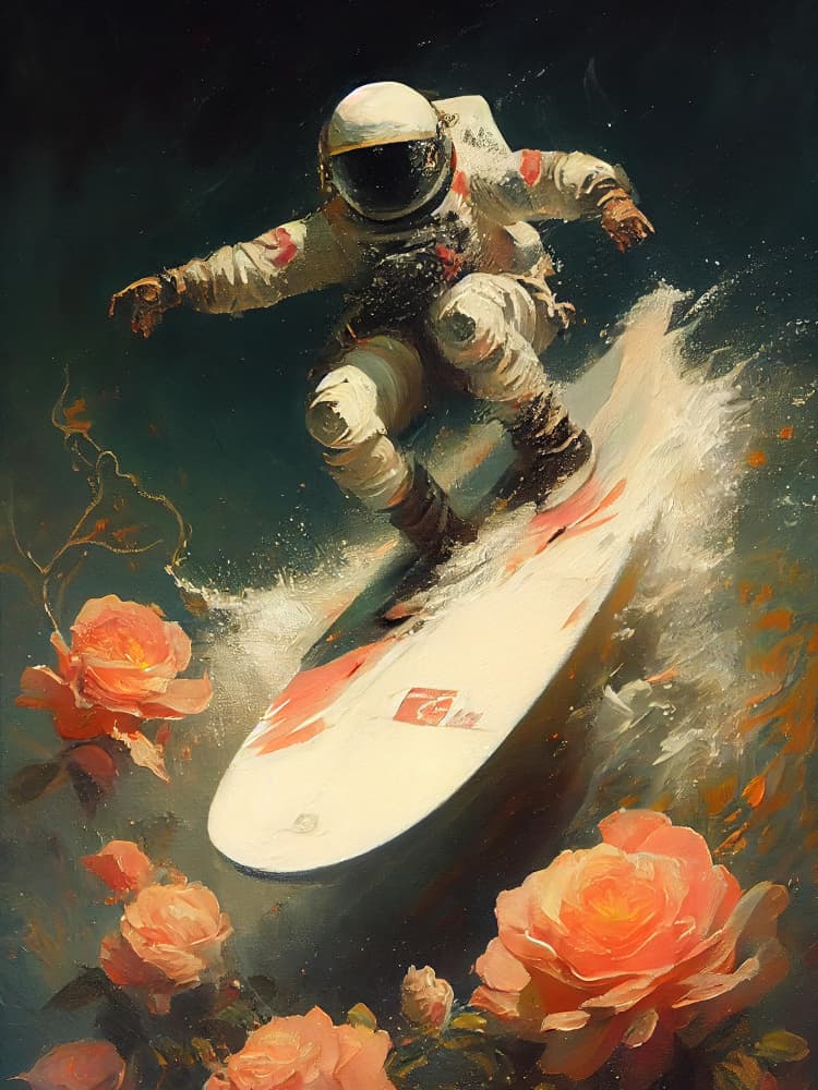 My Space Wave by Dikhotomy — canvas wall art
