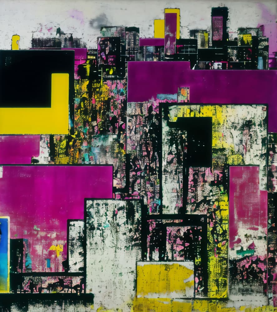 Vibrant Abstract City by Cicero Spin — canvas wall art