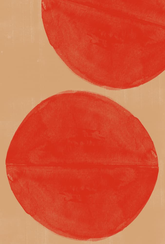 Crimson Echoes by THE MIUUS STUDIO — canvas wall art